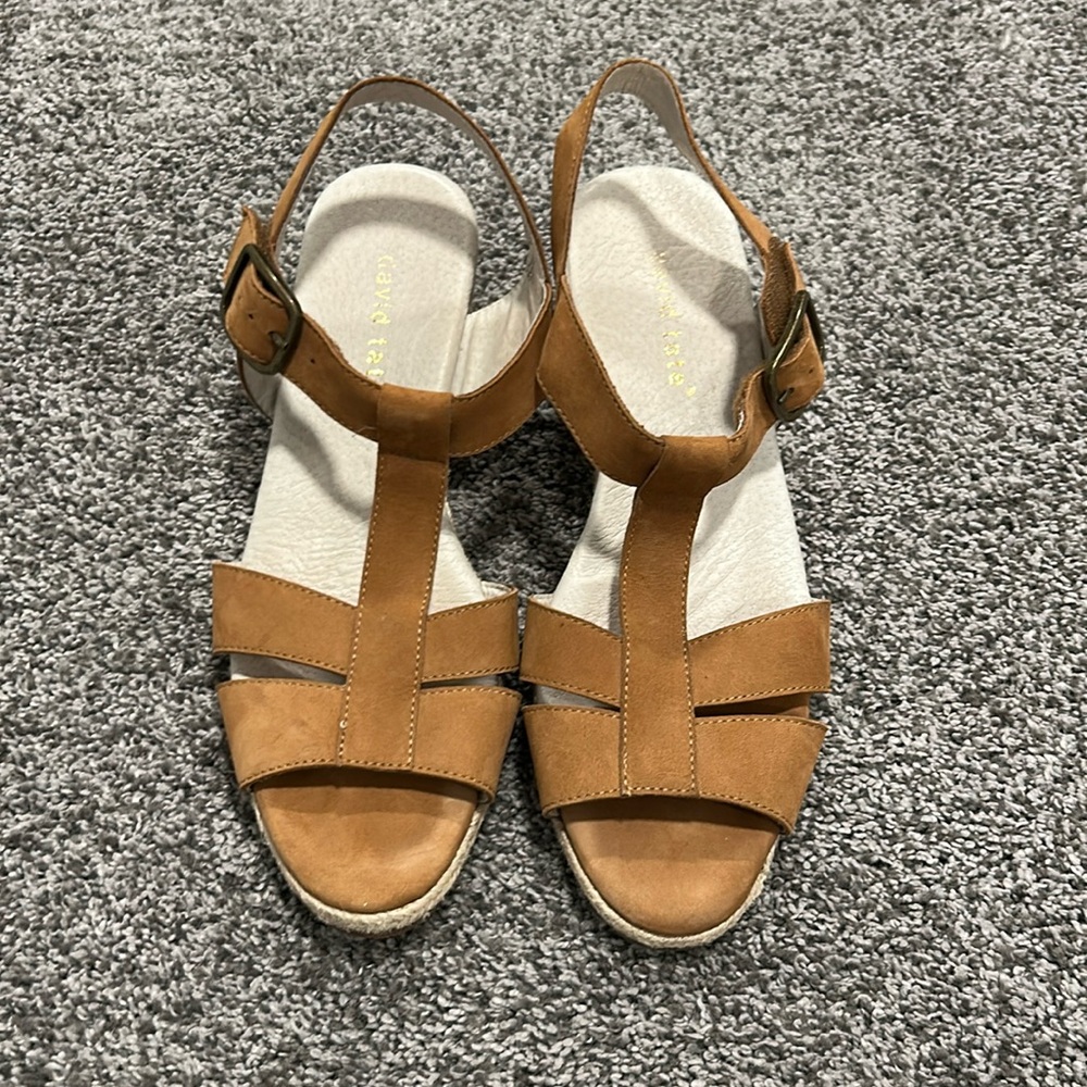 David Tate Wedge Sandals 10N